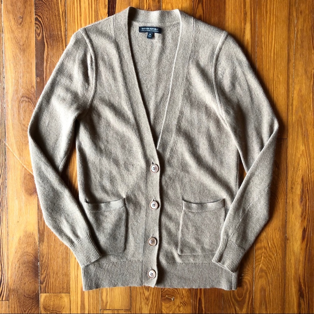 Banana Republic Italian Wool + Cashmere Cardigan